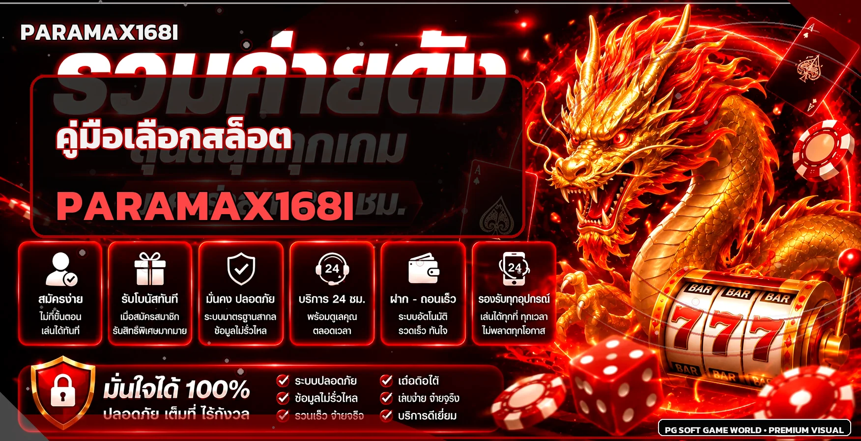 PARAMAX168I วิธีเลือกสล็อตจาก RTP และความผันผวน